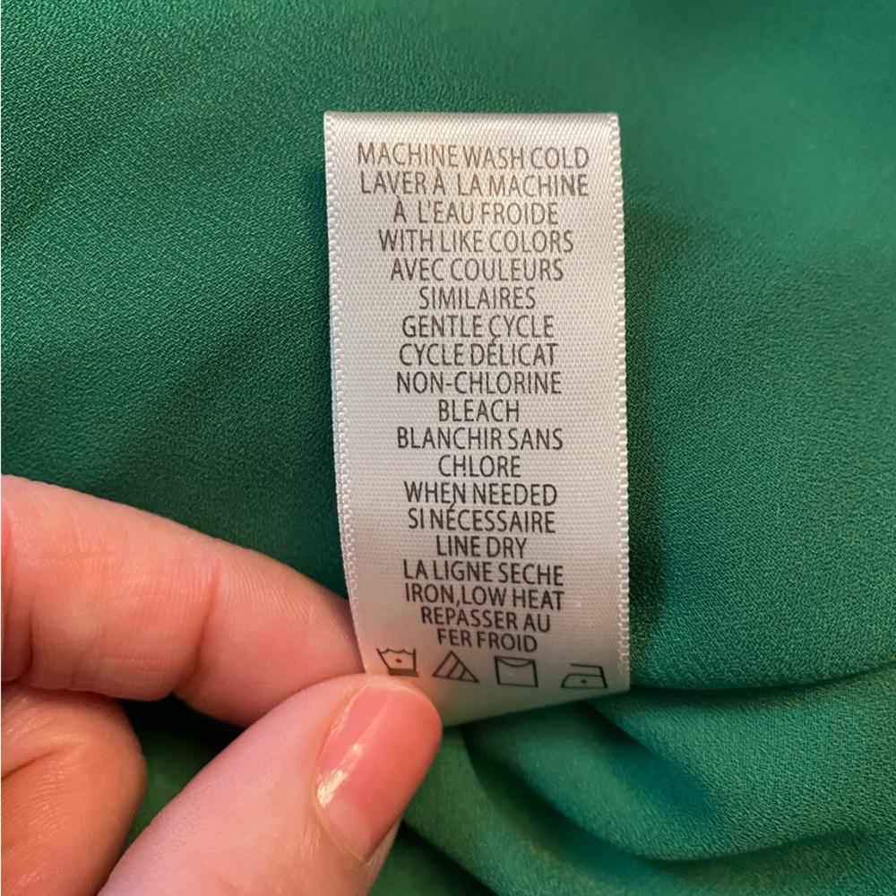 Max Studio- Green Floral Midi Dress flowy lightweight spring M? SIZE TAG MISSING - Picture 12 of 16